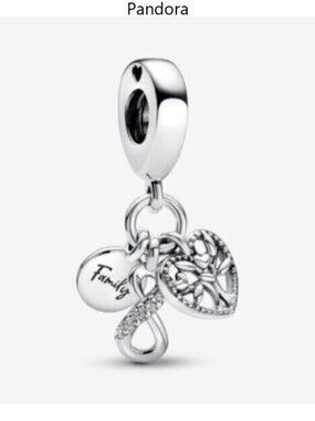 Pandora Family Infinity Triple Dangle Charm